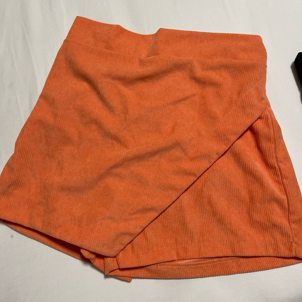 orange skort